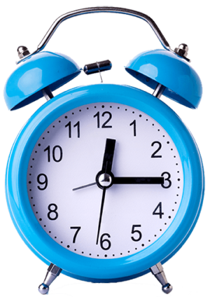 Blue Alarm Clock